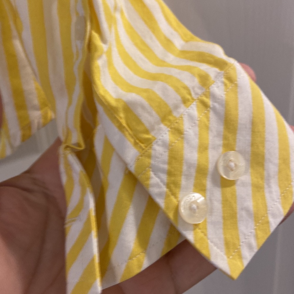 Lilly Pulitzer Vintage Unique Shirt size 2 excellent condition yellow and white - Picture 4 of 12